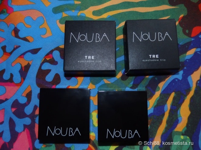 Nouba Tre eyeshadow trio # 1 Vanity, # 2 Desire