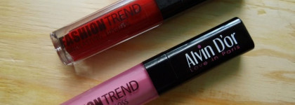 Alvin D'Or Fashion Trend longlasting lipgloss # 03, # 29 - бюджетные лаковые блески для губ