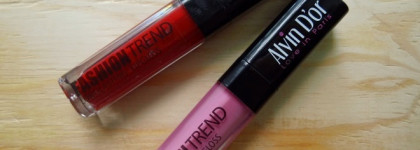 Alvin D'Or Fashion Trend longlasting lipgloss # 03, # 29 - бюджетные лаковые блески для губ