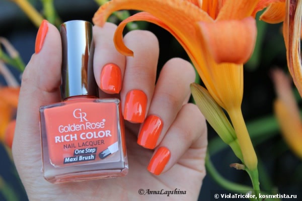 Лаки Golden Rose Rich Color Nail Lacquer №37,№48 и градиент с ними