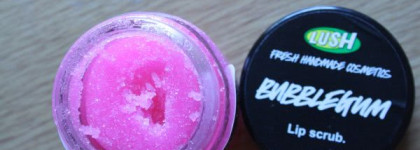 Скрабы The Body Shop Lip Scuff и Lush Bubble Gum