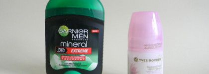Дезодоранты: Garnier Men Mineral vs. Yves Rocher Gentle Deodorant