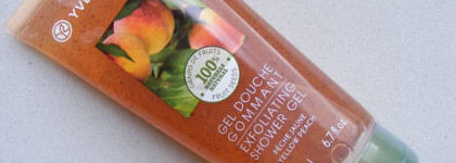 Yves Rocher Exfoliating Shower Gels Organic Raspberry and Yellow Peach