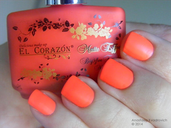 El Corazon Matte Effect Nail Polish 143 Neon