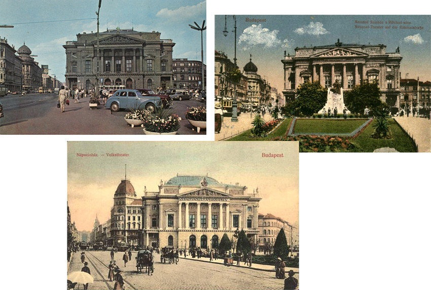 Венгерский Национальный театр на площади Луизы Блаха
