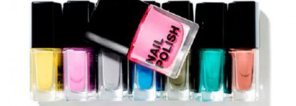 Лаки и палетка теней H&M