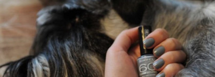 Лак Rimmel 805 grey matter  и моя интерпретация