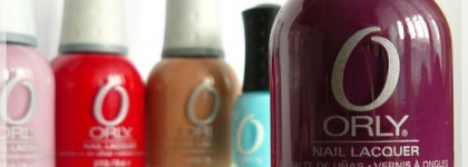 Обзор последних приобретений Orly. Оттенки Plum Noir, Hot Chocolate, Coffee Break, Red Flare, Frisky и Petit Four