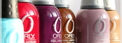 Обзор последних приобретений Orly. Оттенки Plum Noir, Hot Chocolate, Coffee Break, Red Flare, Frisky и Petit Four