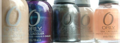 Лаки для ногтей Orly: Royal Velvet, Pure Porcelain, Steel Your Heart, Nite Owl, Fifty Four