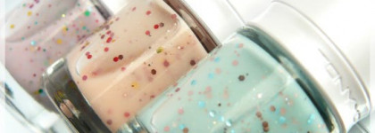 Лаки для ногтей Tony Moly: GS08 Milky Way, GS09 Shooting Star и GS10 Pinky Star