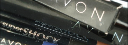 Любимые карандаши Avon Mega Impact Gel eyeliner "Cobalt", Avon Super Shock Gel eyeliner "Black" & "Blackberry"
