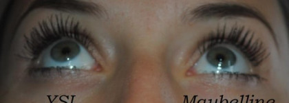 Сравнение туши для ресниц Yves Saint Laurent и Maybelline