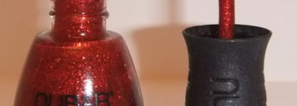 Искры пламени с  Nubar Nail lacquer G181 Fire Sparkle