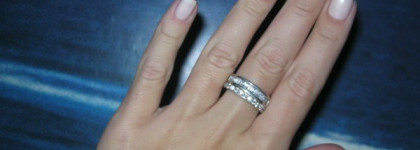 Фарфорно - жемчужные ноготки с Golden Rose Paris № 09