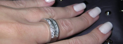 Фарфорно - жемчужные ноготки с Golden Rose Paris № 09