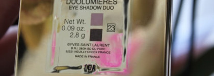 Шоколадный абрикос или YSL Ombres Duolumieres Eyeshadow Duo #23 Pearly Peach - Mink Brown