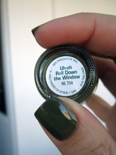 OPI Uh-oh Roll Down the Window