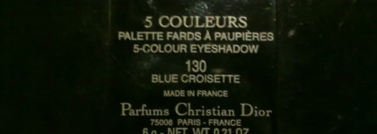Первое не удачное знакомство с Dior или Dior 5 Colour Eyeshadow 130 Blue Croisette