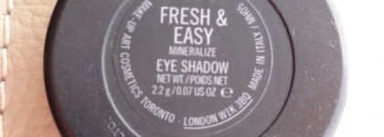 Розовые тени в моей косметичке  МАС Fresh & Easy Mineralize & Da Bling Eye Shadow