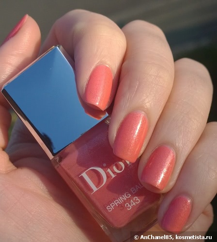 Отголоски лета с Dior Vernis Nail Lacquer 343 Spring Ball