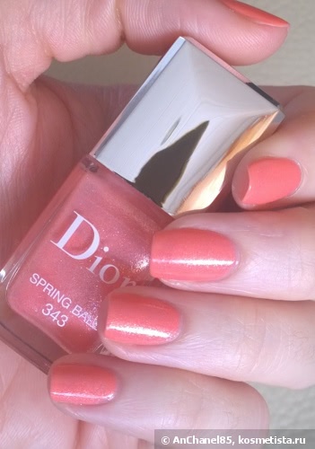 Отголоски лета с Dior Vernis Nail Lacquer 343 Spring Ball