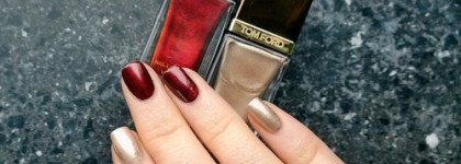 Tom Ford Nail Laсquer # 17 silver smoke & #19 burnished rouge