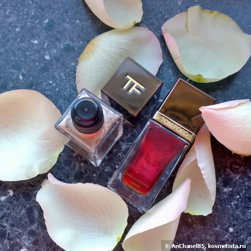 Tom Ford Nail Laсquer # 17 silver smoke & #19 burnished rouge
