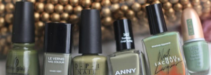 Сравнение лаков цвета хаки