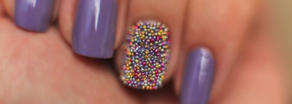 Caviar nails с OPI Planks A Lot и разноцветными бульонками