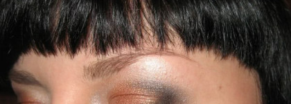 Мой вариант использования палетки Shiseido Luminizing Satin Eye Color Trio OR302 Fire