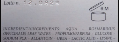 Tonic for combination or oily skin Aromatic Rosemary Water by L'erbolario. Тоник с розмарином для комбинированной кожи