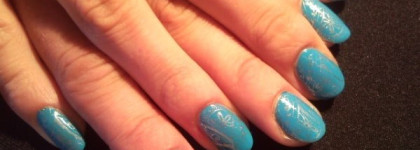 Мой первый небесно-синий Hard As Nails Xtreme Wear от Sally Hansen цвет 04 "Blue me away!"(добавлены свотчи на коротких ногтях)