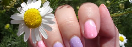 Двухцветный маникюр с лаками от El Corazon - из коллекции Модница