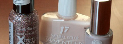 Маникюр а-ля Deborah Lippmann с помощью лаков Sally Hansen, Pink Up и  Seventeen