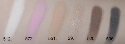 ArtDeco - обзор теней 94, 87, 83, 287, 272, 660, 512, 572, 551, 29, 520 и 506 + примеры мейков. Часть 4