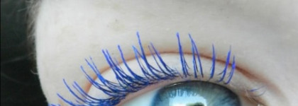 Васильковые очи - примеряю синюю подводку и тушь для ресниц