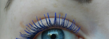 Васильковые очи - примеряю синюю подводку и тушь для ресниц