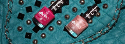 Лаки от Rimmel, Роза и Жемчуг, а именно 295 Fancy Fuchsia и 286 Oyster Pink