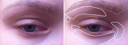 Матовые тени для век  ArtDeco Eye shadow  matt   554, 514  - рисуем бровки, строим глазки