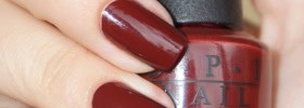 Спелая черешня: O.p.i. Nail Lacquer #HL D12 Skyfall
