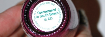 Ягодный лак от OPI NL B73 Overexposed in South Beach