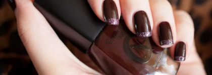 Маникюр в стиле Rouge Noire с лаком Chatte noire № 018