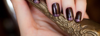 Маникюр в стиле Rouge Noire с лаком Chatte noire № 018