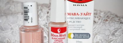 Пастельный маникюр с лаками Essie № 15 и Mavala Mava-White