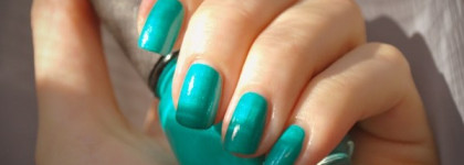 Обращение в бирюзу с Сhina glaze  Тurned up turquoise