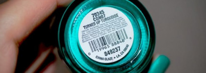 Обращение в бирюзу с Сhina glaze  Тurned up turquoise