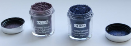 Рассыпчатые тени Pupa Cosmic Beauty Iridescent Pigment  в оттенках 001 Iridescent Silver и 002 Iridescent Blue