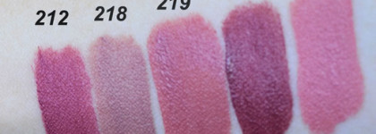 Незаменимые помощники моих макияжей матовые помады от Vivienne Sabo Matte Magnifique в оттенках 212, 218, 219, 220 и 223