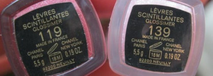Блески для губ Chanel Levres Scintillantes № 139 и №119